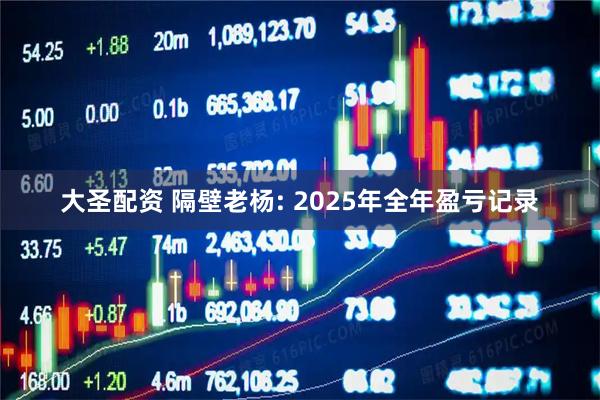 大圣配资 隔壁老杨: 2025年全年盈亏记录