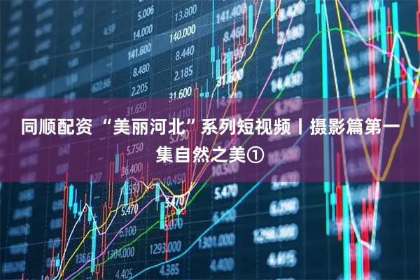 同顺配资 “美丽河北”系列短视频丨摄影篇第一集自然之美①